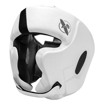 Hayabusa T3 Adjustable Boxing Headgear for Sparring - color: White, size: Medium