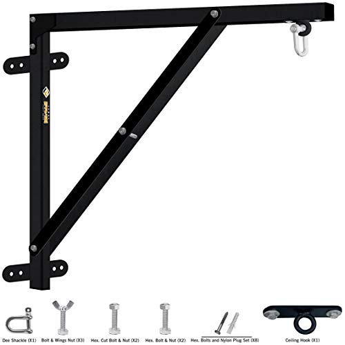 Farabi Punching Bag Wall Mount Bag Hanger Bracket Support (2.5Ft)