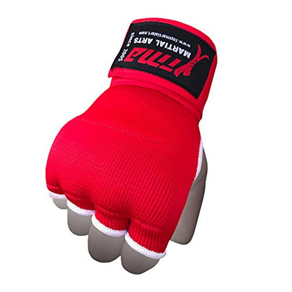 TMA Training Boxing Inner Gloves Hand Wraps MMA Fist Protector Bandages Mitts - color: Red, size: X-Small