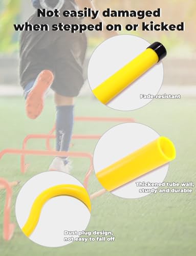 GHB Agility Hurdles 8" Speed Agility Training Hurdles - size: 5 Pack-Yellow