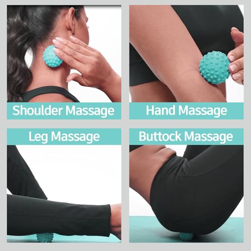 NGT new guide steps Fascia Ball, Suitable for Relaxing Muscles, Restoring Fascia, and Improving Body Condition for All Parts of the Body. (Green) - color: Green