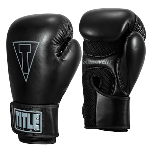TITLE Boxing Vegan Fitness Bag Gloves - Vegan Punching Bag Gloves, Kickboxing Gloves, Heavy Bag Gloves, Boxing Gloves for Men and Women, Boxing, MMA, Kickboxing, Fitness, Taekwondo, Karate Equipment - color: Black, size: 16 oz