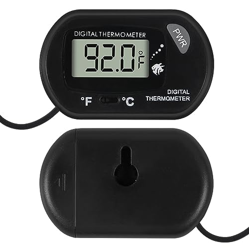 10Pcs Aquarium Thermometer Fish Tank Thermometer Reptile Terrarium Water Test Digital with LCD Display Fahrenheit/Celsius(℉/℃) - color: 10PCS
