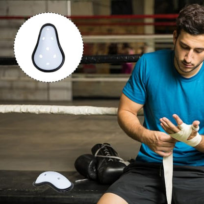2Pcs Youth Groin Protector Boxing Guard with Breathable Removable Padding, Athletic Groin Cup for Taekwondo, MMA, Football, and Martial Arts Training