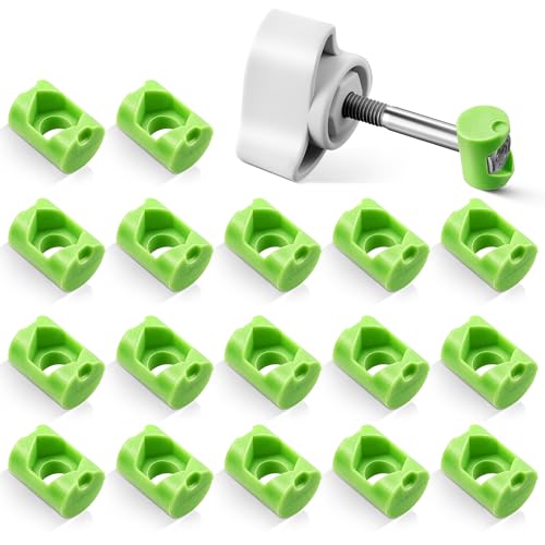 18 Pack Lid Fastener Barrel Nut Compatible with Fluval FX6 FX5 FX4 FX2 Canister Filter, Aquarium Filter Lid Fastener Replacement Part, Lock Nut Clamp Accessories (Barrels Only) (Green) - color: Green