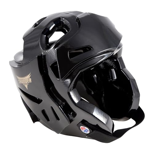 ProForce Thunder Double Layered Boxing/Martial Arts Sparring Headgear - color: Black, size: Small