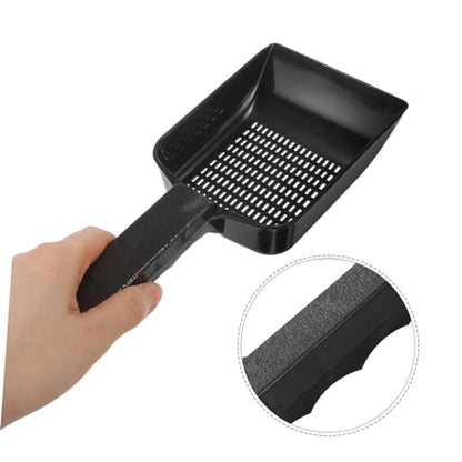 GALPADA Aquarium Sand Shovel Sponge Cleaner Stand Clarifier Scrubber for Filters Tubing Turtle Vacuum Feeders Canister Water Tank Lint Black Plastic