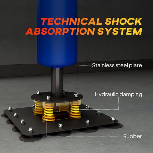 Soozier Boxing Bag Stand with Speed 55.1" to 80.7" - color: Blue