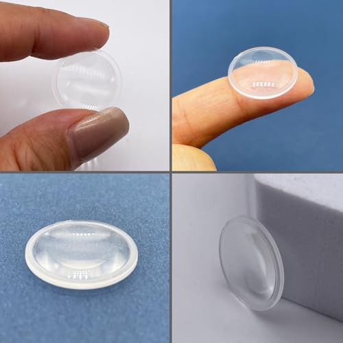 Double Convex Lens - 21mm Diameter, 41mm Focal Length, Optical biconvex Lens for Physics Experiments, Photography, Magnifying, and DIY Projects - Pack of 5pcs (20.8mm x H3mm x F41) - size: 20.8mm x H3mm x F41