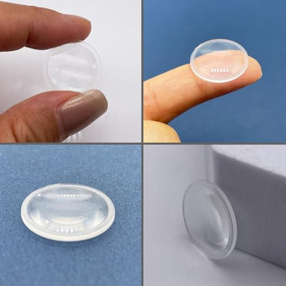 Double Convex Lens - 21mm Diameter, 41mm Focal Length, Optical biconvex Lens for Physics Experiments, Photography, Magnifying, and DIY Projects - Pack of 5pcs (20.8mm x H3mm x F41) - size: 20.8mm x H3mm x F41