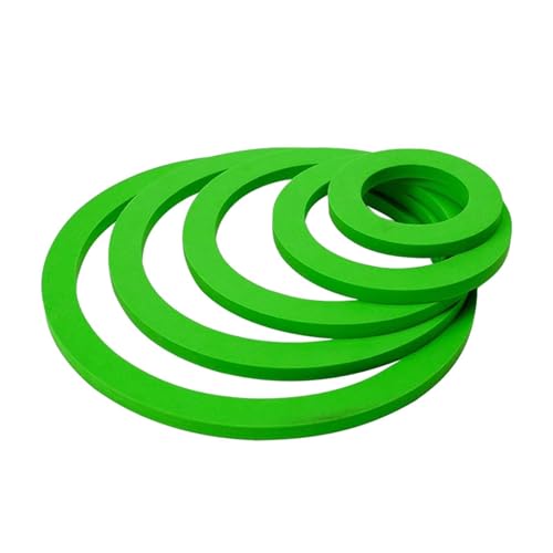 10 Pieces Aquarium Plant Rings Plant Corral Food Containment Rings EVA Lightweight Grass Blocking Rings Suitable for Fish, Green - color: Green