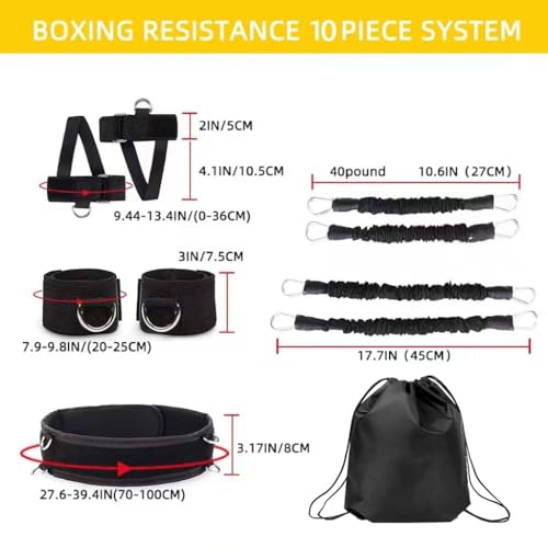Boxing Resistance Bands, Full Body Physical Workout Trainer