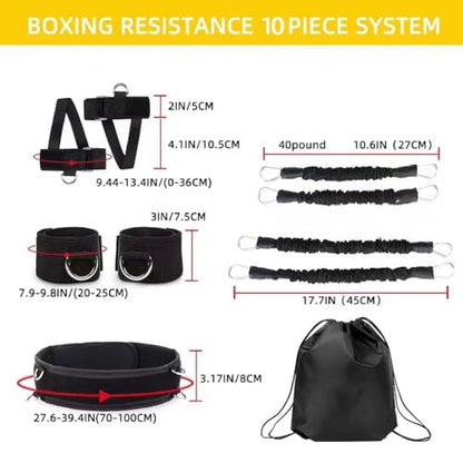 Boxing Resistance Bands, Full Body Physical Workout Trainer