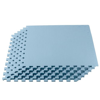 We Sell Mats 1/2-inch Multi-Purpose, Sky Blue, 48 Sq Ft (12 Tiles) - color: Sky Blue, style: 48 Square Feet (12 Tiles)