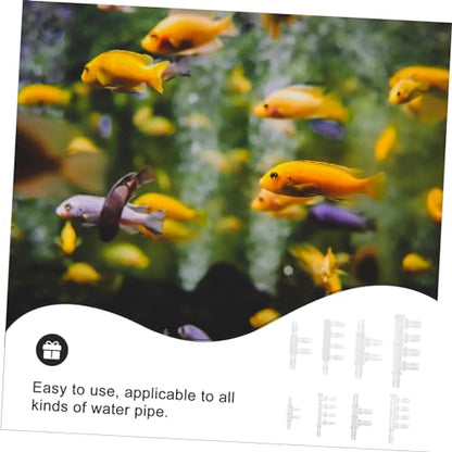 Levemolo 8pcs Aquarium Hose Barb Fittings Water Reducer Connector for Fish Tank Filtration System and Soft Plastic Adapter Compact Design for Easy Installation