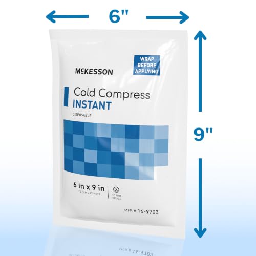 McKesson Instant Cold Packs, Pain Relief, Swelling, 6 x 9 in - size: 6 x 9 Inch (24 Count)