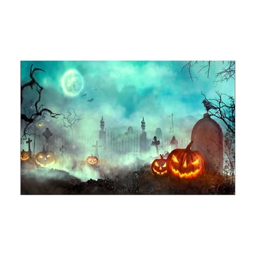 Aquarium Sticker Background Poster Halloween Fish Tank Decoration Self Adhesive Wallpaper Background(41x61cm)