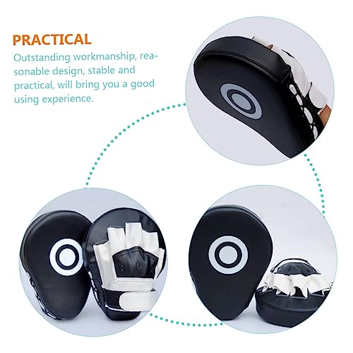 Boxing Pad Punching Pad Martial Arts Training Equipment Focus Mitt Ergonomic Pu Leather Taekwondo Kick 9.84X7.48 Inch Strike Shield