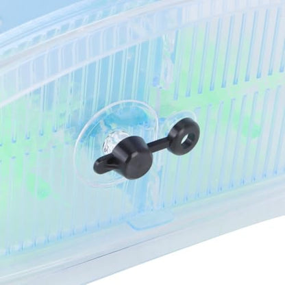 Mini Fish Breeding Box Acrylic Isolation Tank with Dirt Groove for Aquarium Fish Observation and Protection (Double)