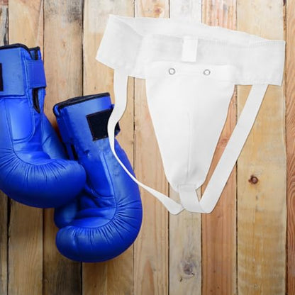 Kichvoe Wear-Resistant Groin Protector and Comfortable Breathable Crotch Guard Cotton Cover, Integrated Professional Male Groin Guard for Boxing Taekwondo MMA Training