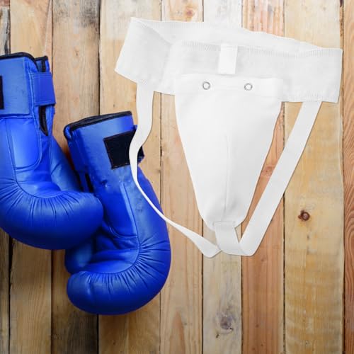 Training Groin Protector for Men with Integrated Breathable Crotch Guard, Wear-Resistant Martial Arts Groin Guard for Boxing, Taekwondo, MMA Sparring and Combat Sports