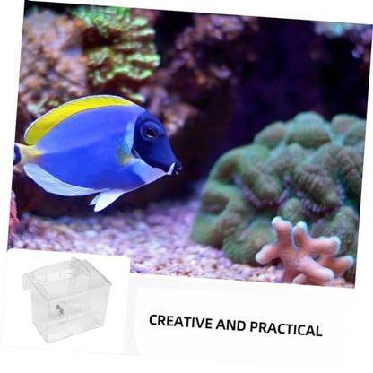 Generic 1pc Isolated Breeding Box Fish Separation Aquarium Net Fine Mesh Isolation Kit Acclimation Isolator Tank Hatchery Incubator White Plastic