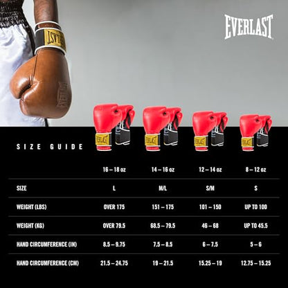 Everlast Everlast Classic Training Glove - color: Red, size: 16OZ