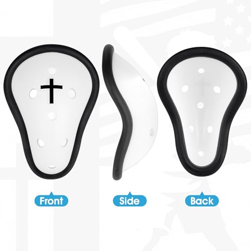 Athletic Cup Support Football Baseball Cup Protective Supporter Sports Protection for Rugby Comfort Fit MMA Lightweight with Cross Design - size: Large