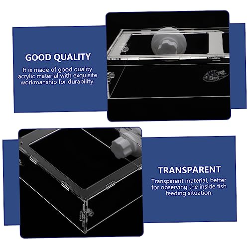 Happyyami 1pc Fish Tank Feeding Ring Aquarium Feeding Tool Aquarium Food Container Worm Feeder for Aquarium Automatic Fish Feeders Fish Tank Feeder Feeding Circle Sucker Fish Food Acrylic