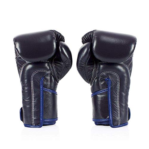 Fairtex BGV6 Angular Boxing Gloves, Locked Thumb Muay Thai MMA Kickboxing - color: Blue, size: 12oz