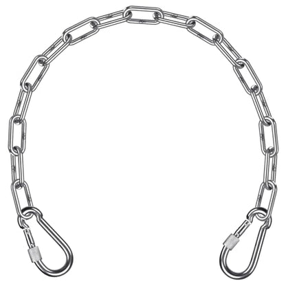 SELEWARE Stainless Steel Punching Bag Chain with Carabiners - color: 20" Chain – 1 Pack