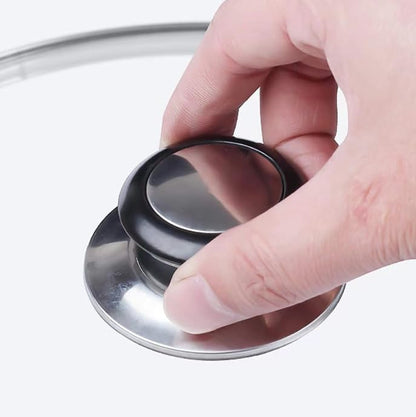 2 PCS Pot Lid Top Replacement Knob -Heat Resistant, Universal Kitchen Cookware Lids Knob,Replacement Holding Handle Knobs for Casserole Kettle Cover Glass Saucepan Lid