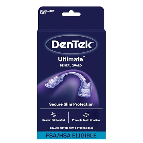 DenTek Ultimate Dental Guard, Slim-Fit Mouth Guard, 1 Count | BPA Free, FDA-Cleared, Mouth Guard for Grinding Teeth at Night, Custom Slim Fit, Teeth Grinding Protection, Customized