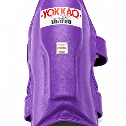 YOKKAO Matrix Muay Thai Kickboxing MMA Shin Guards with Knee Guards - color: Flash Purple, size: Medium