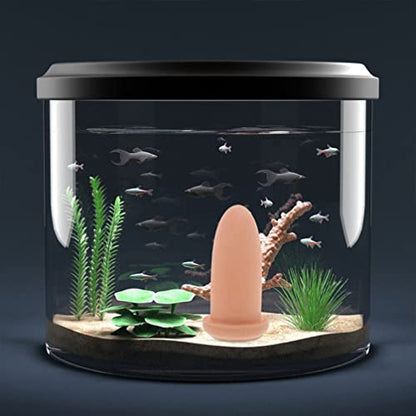 Fish Breeding Cones Cave, Ceramic Angelfish Spawning Barrels with Grid Spawning Slates Fish Tank Reproduction Ornament Aquarium Separator