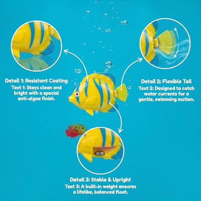 7pcs, Floating, Plastic, Tropical Fish, Aquarium Decoration