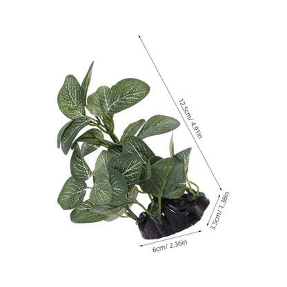 PRETYZOOM Realistic Artificial Aquarium Plants Plastic Water Grass Decor for Fish Tank Vibrant Aquatic Landscape Ornament with Base for Betta Hiding Spots Easy