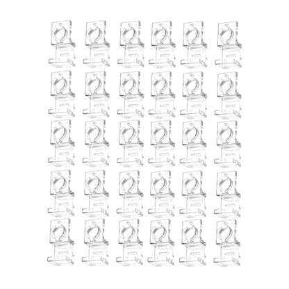 30x Aquarium Glass Cover Clips Clamps Inlet Outlet Pipe Holder Aquarium Lid Support Aquarium Accessories Hose Fastening Clips, for 15mm