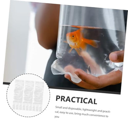 Ciieeo 50Pcs Leak-Proof Plastic Fish Shipping Bags Creative Aquarium Transport Bags for Safe and Packing