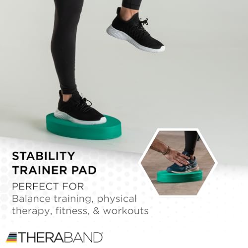 THERABAND Stability Trainer Pad - color: Green - Firm - Beginner, size: Single