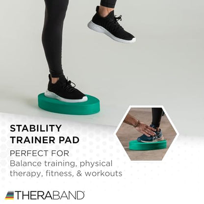 THERABAND Stability Trainer Pad - color: Green - Firm - Beginner, size: Single