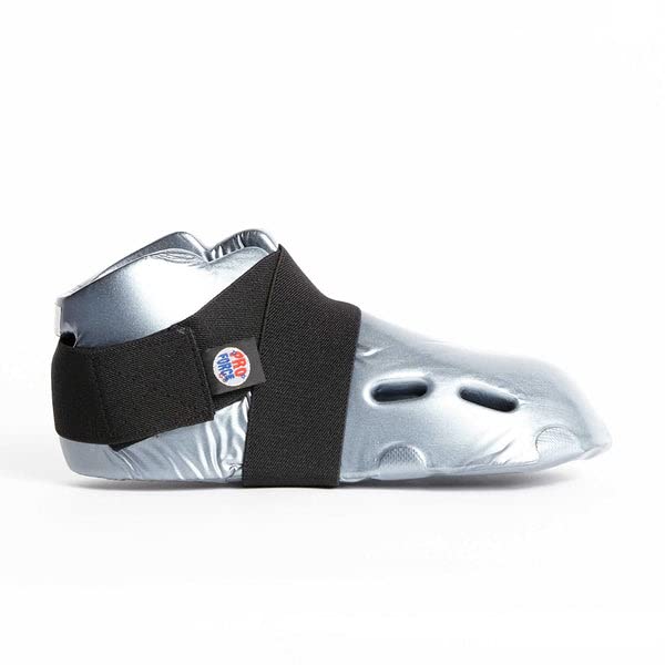 ProForce Lightning Kicks Martial Arts Sparring Shoes/Footgear - color: Silver, size: Medium Big Kid