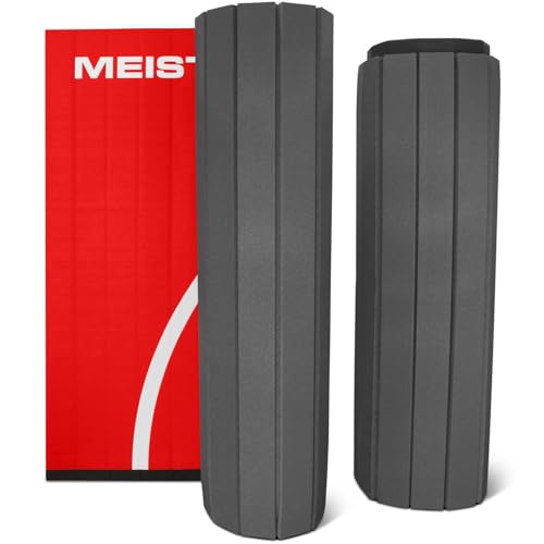 Meister FlexFloor Wrestling Mat - 10ft x 10ft Roll-Up Pro Training Mat for Home & Gym - color: Red