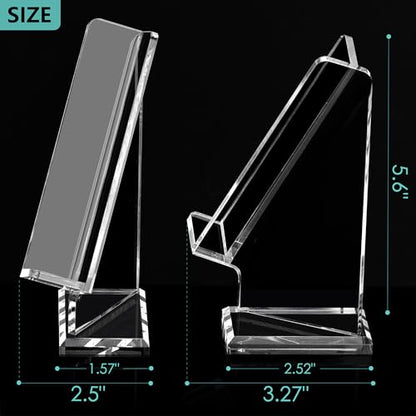Acrylic Pen Holder Desktop Display, Vertical Fountain Pen Pencil Stand Ballpoint Showholder, Clear Makeup Brush Rack, Paintbrush Drying Support Organizer Desk for Exhibitions,Office,Store Use - style: Vertical Pen Holder（1PCS)