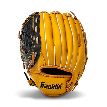 Franklin Sports Field Master Baseball Glove - color: Tan, style: 10.5" - Basket Web