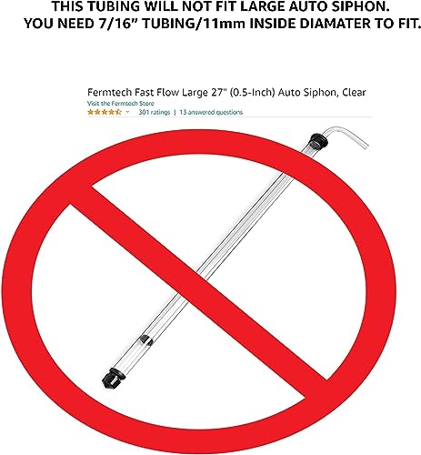 Vinyl PVC tubing Certified (NSF 51) Multipurpose Food Grade Beer Brewing Line Clear Tubing, Kegerator, Wine Making, Aquaponics, Air Hose, 5/16 ID - 7/16 OD, Clear (50 Feet) - size: 50 Feet