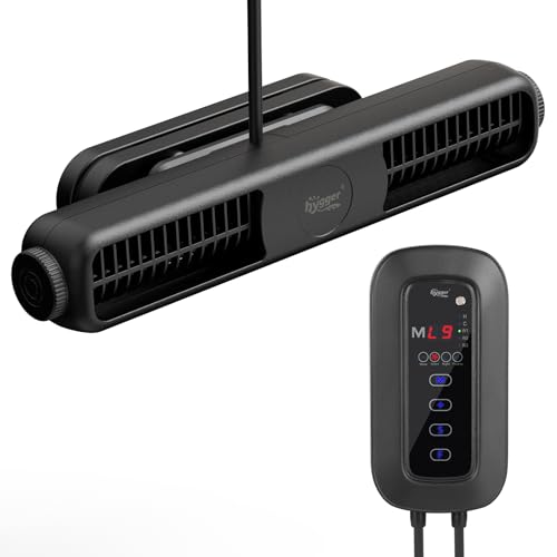 hygger Wave Maker for Aquarium, 4750 GPH Adjustable Aquarium Powerhead with External Controller, Quiet Aquarium Circulation Pump Gyre Wavemaker for Reef Tank Saltwater Freshwater Fish Tank