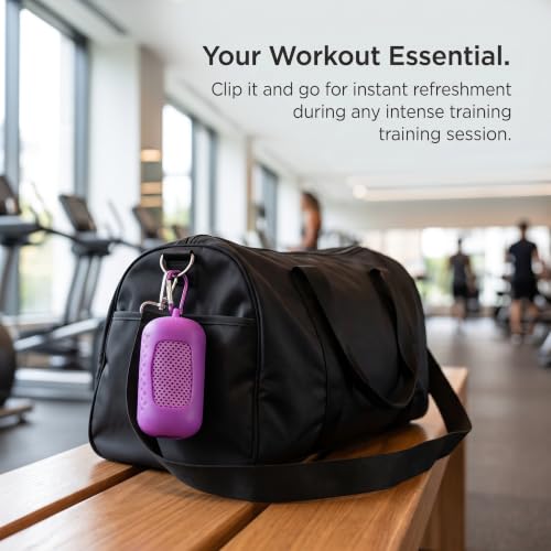 Quick Absorbent Rapid Cooling Travel Sports Towel Lightweight Compact Camping Swimming Gym Purple - color: Purple