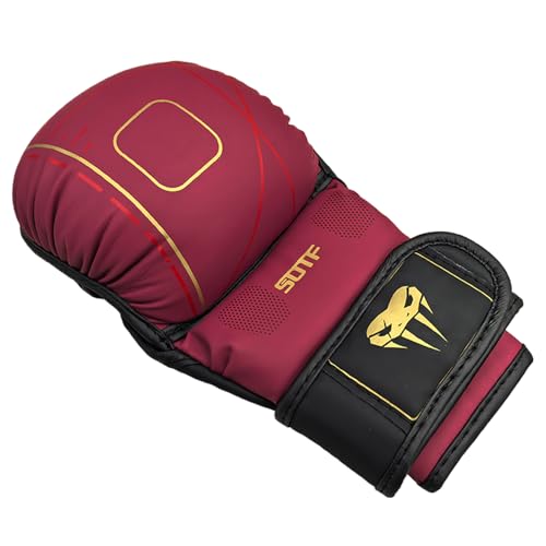 YWChenzy Fighting MMA Sparring Gloves Open Palm Martial Arts Boxing Punching Bag Training Gloves - color: sst11d