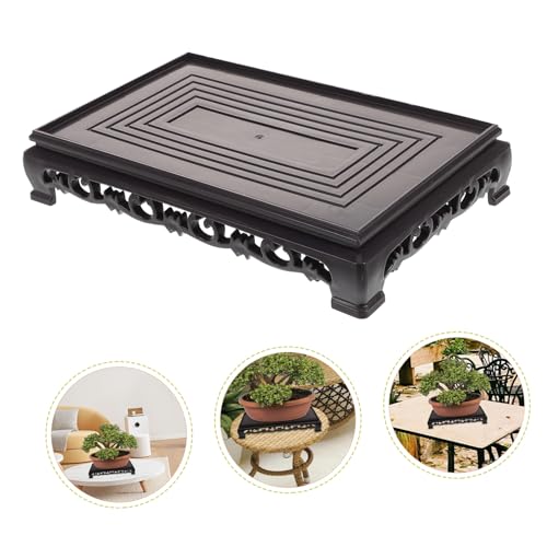 ibasenice Rectangular Plastic Flowerpot Stand for Indoor Plants and Fish Tanks Versatile Pedestal Base Stable Support for Decoration Design for Home and Garden Use